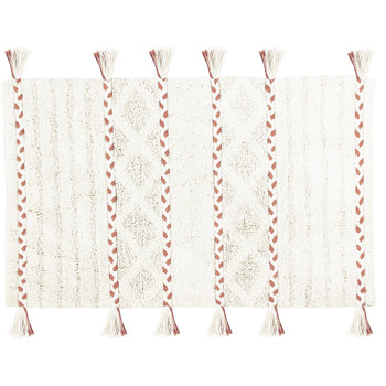 Tassel Diamond 80cm Cotton Bath Mat