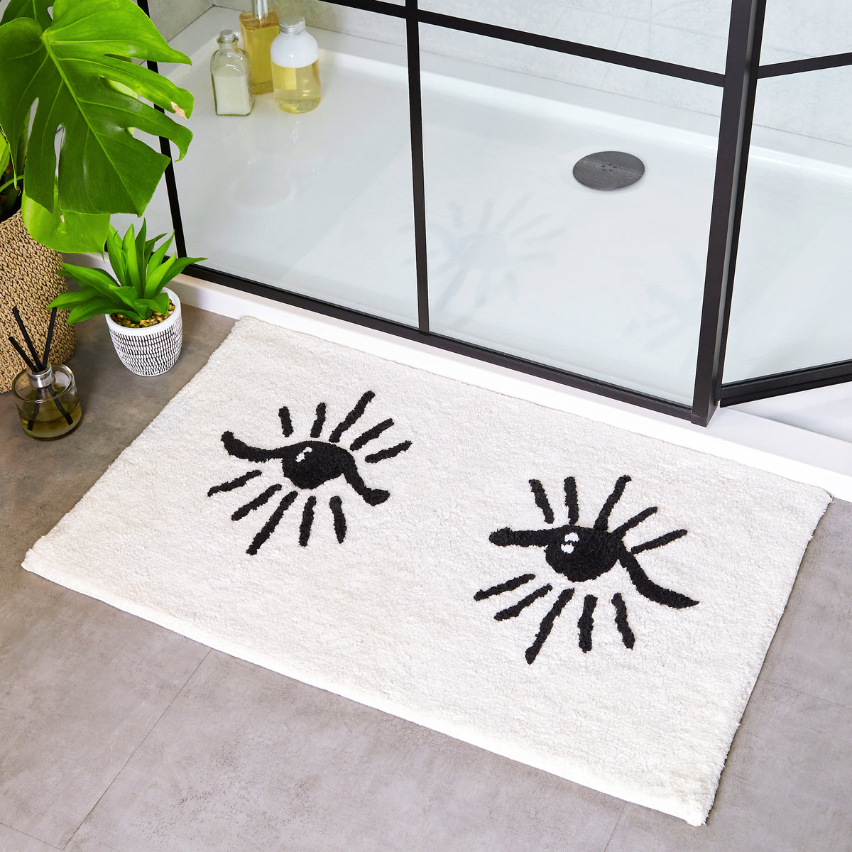 Theia Abstract Eye 80cm Cotton Bath Mat