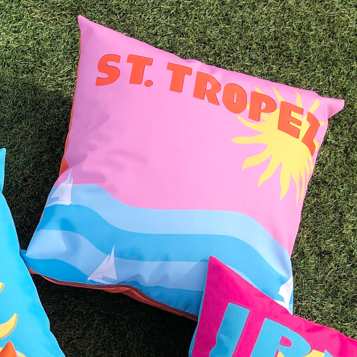 Tropez 43cm Outdoor Polyester Cushion