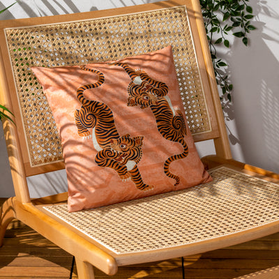 Tibetan Tiger 43cm Reversible Outdoor Polyester Cushion