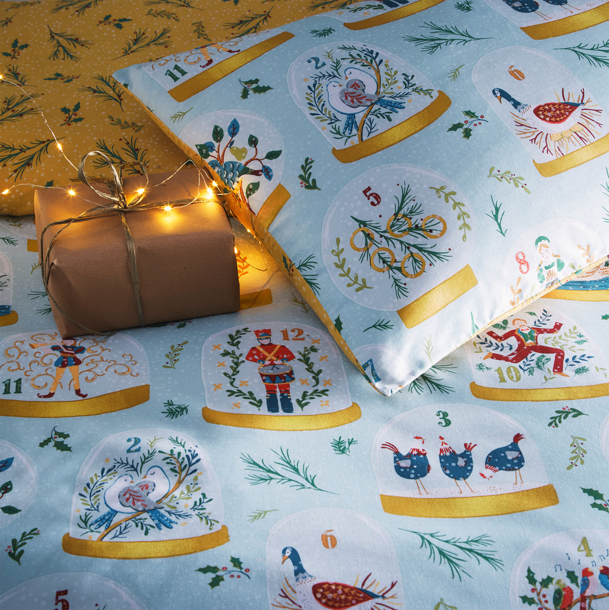 Frederic Twelve Days Duvet Set | Single | Blue