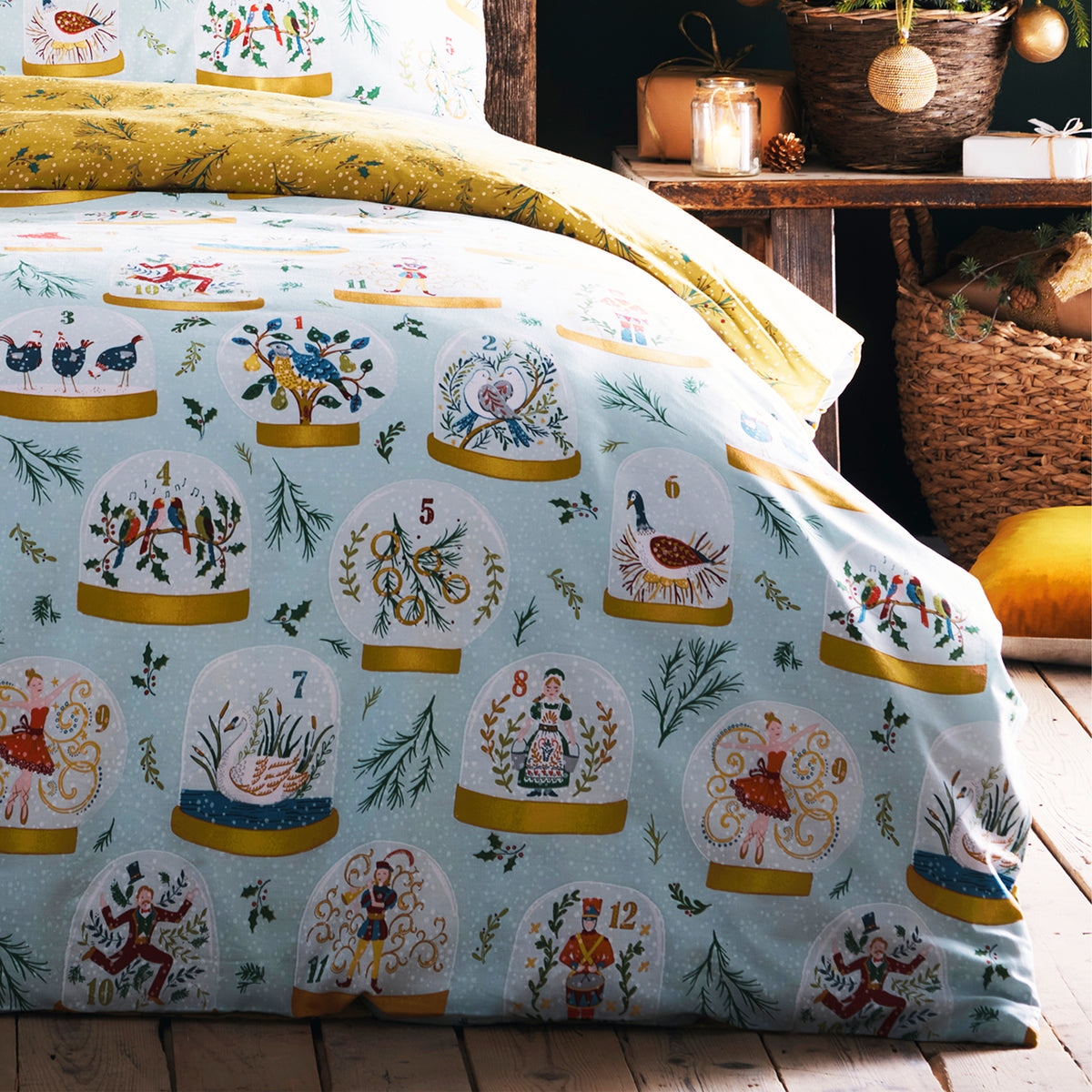 Frederic Twelve Days Duvet Set | Single | Blue