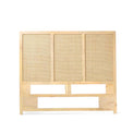 Venti Natural Mango Wood & Cane Headboard from Roseland Furniture