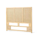 Venti Natural Mango Wood & Cane Headboard for Double or King Beds