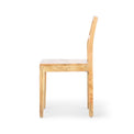 Venti Natural Solid Mango Wood & Cane Home Office or Dining Chair