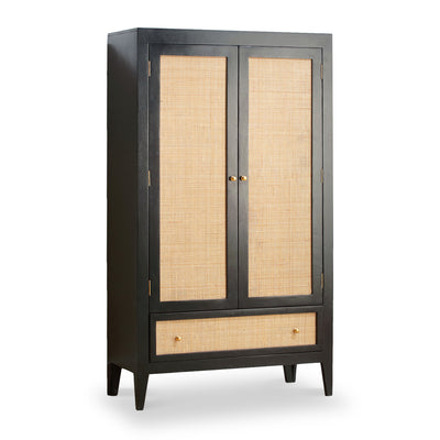 Venti Mango and Cane 2 Door Wardrobe