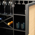 Verti Black Mango Wood & Cane Wine Drinks Cupboard