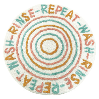 Wash Rinse Repeat 60cm Round Cotton Bath Mat