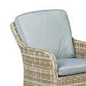 Wentworth 2 Seat Deluxe Rattan Garden Bistro Set close up of cushions