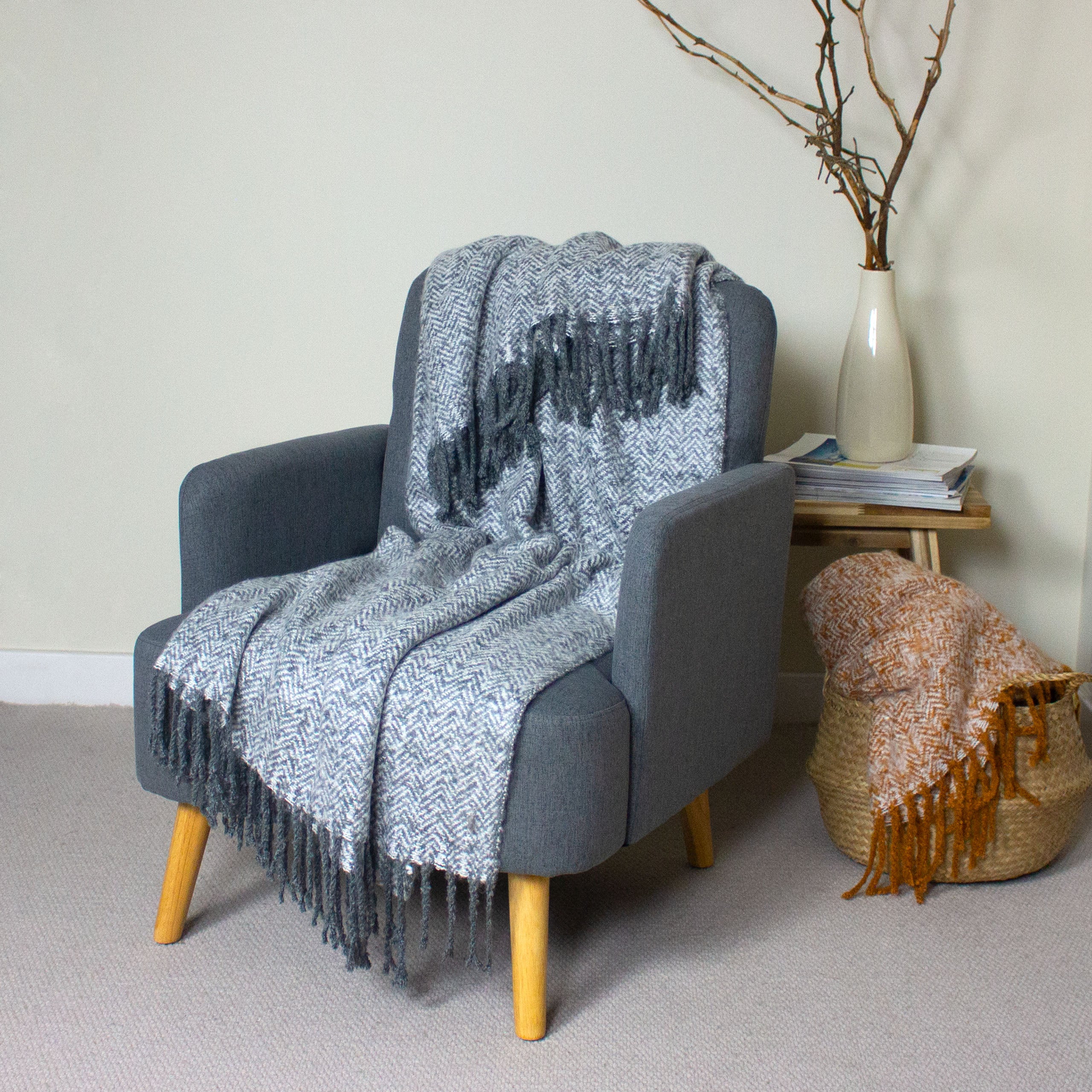 Valencia herringbone armchair cheap