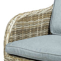Wentworth Deluxe Rattan 2 Seat Garden Companion Set close up of rattan