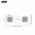 Wentworth 2 Seat Rattan Garden Bistro Set Dimensions & Size Guide