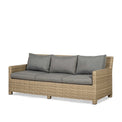 Wentworth Deluxe Rattan Sofa Garden Lounge Set with Adjustable Table - Side view of Sofa