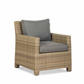 Wentworth Deluxe Rattan Sofa Garden Lounge Set with Adjustable Table - Close up Side view of Chair