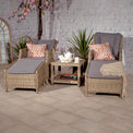 Wentworth Rattan Deluxe Reclining Chair Set