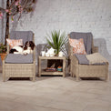 Wentworth Rattan Deluxe Reclining Chair Set