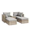 Wentworth Multi Positional Garden Relaxer Sun Lounger Set by Roseland Furniture