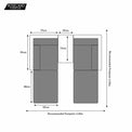 Wentworth Multi Positional Garden Relaxer Sun Lounger Set Dimensions & Size Guide Arrangement 1