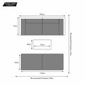 Wentworth Multi Positional Garden Relaxer Sun Lounger Set Dimensions & Size Guide Arrangement 3