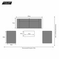 Wentworth Multi Positional Garden Relaxer Sun Lounger Set Dimensions & Size Guide Arrangement 4