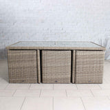 Wentworth 10 Seater Rattan Cube Garden Dining Set Lifestyle 