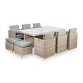 Wentworth 10 Seater Rattan Cube Outdoor Dining Set
