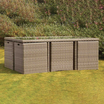 Wentworth Rattan 10 Seater Cube Set