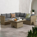 Wentworth Rattan Garden Lounge Dining Set with Adjustable Table from Roseland Furniture