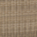 Wentworth Rattan 170cm Fire Pit Garden Dining Table & Lounge Set rattan weave close up 