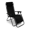 Zero Gravity Black Garden Loungers - Side view