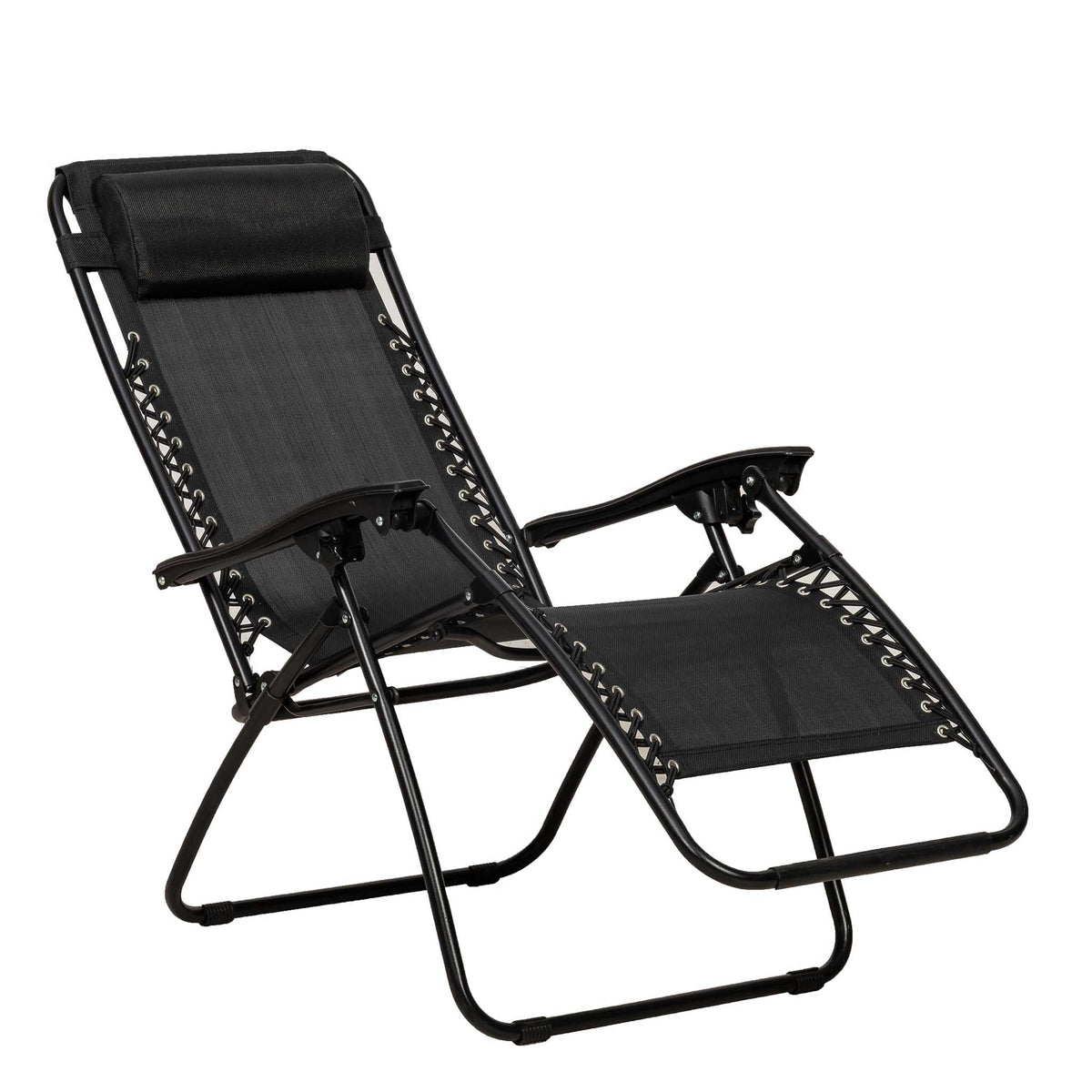 Zero Gravity Set of Two Garden Loungers - Reclining