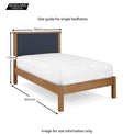 Broadway Single Bed Frame - Size Guide