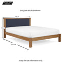 Broadway 6 foot Bed Frame - Size Guide
