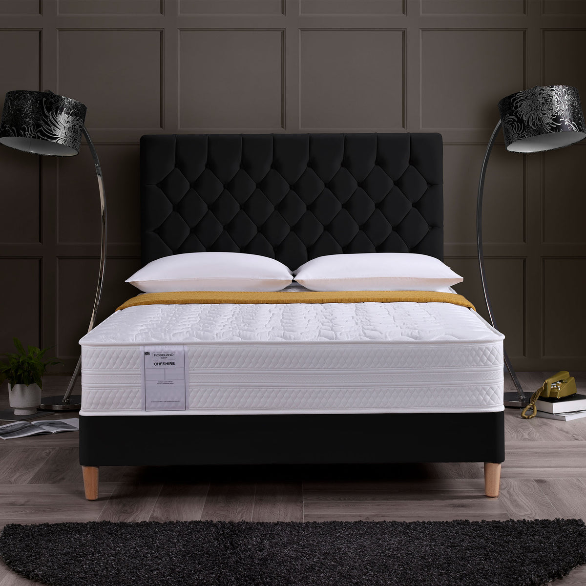 Cheshire Support Mattress by Roseland Sleep front lifestyle image
