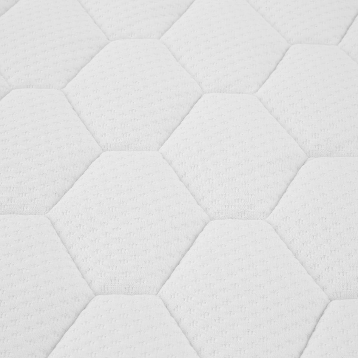 Roseland Sleep Classic Pocket Sprung Memory Foam Quilted Mattress hexagon patterned quilted top
