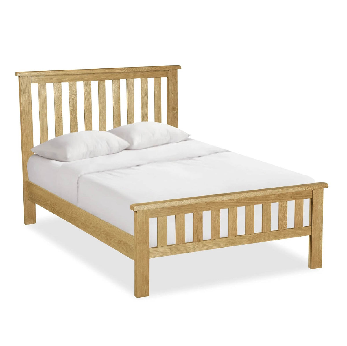 Lanner Oak 4ft Small Double Bed Frame from Roseland Furniture