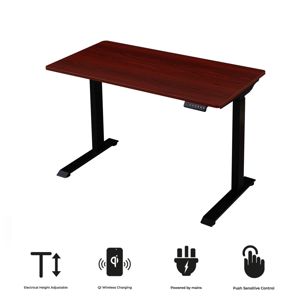 Koble Apollo Smart Electric Height Adjustable Desk Walnut & Black