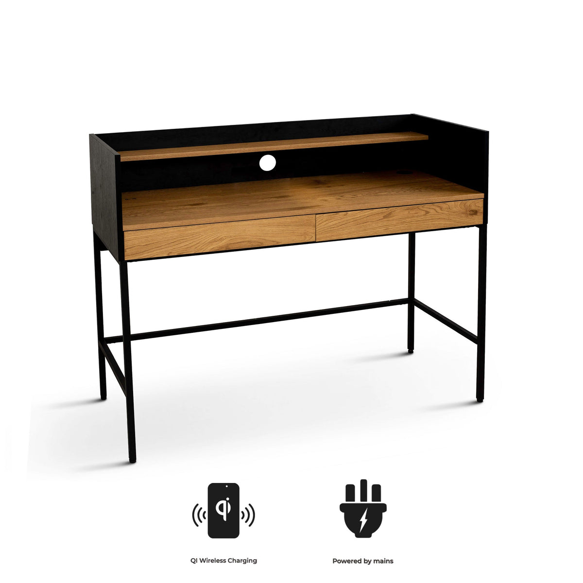 Otto Wireless Smart Office Desk for Work From Home Laptop Computer from Roseland Furniture