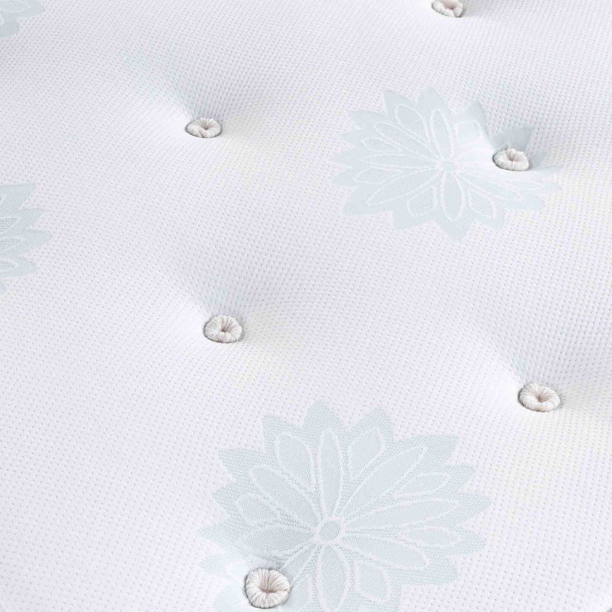 close up of the Roseland Sleep Sicily Pocket Mattress fabric
