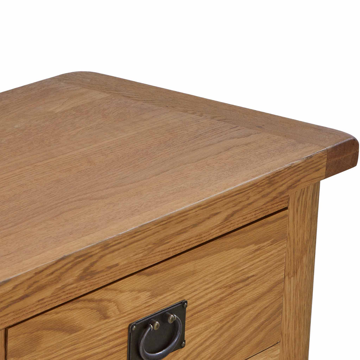 Zelah Oak Small Sideboard with Baskets - Top view